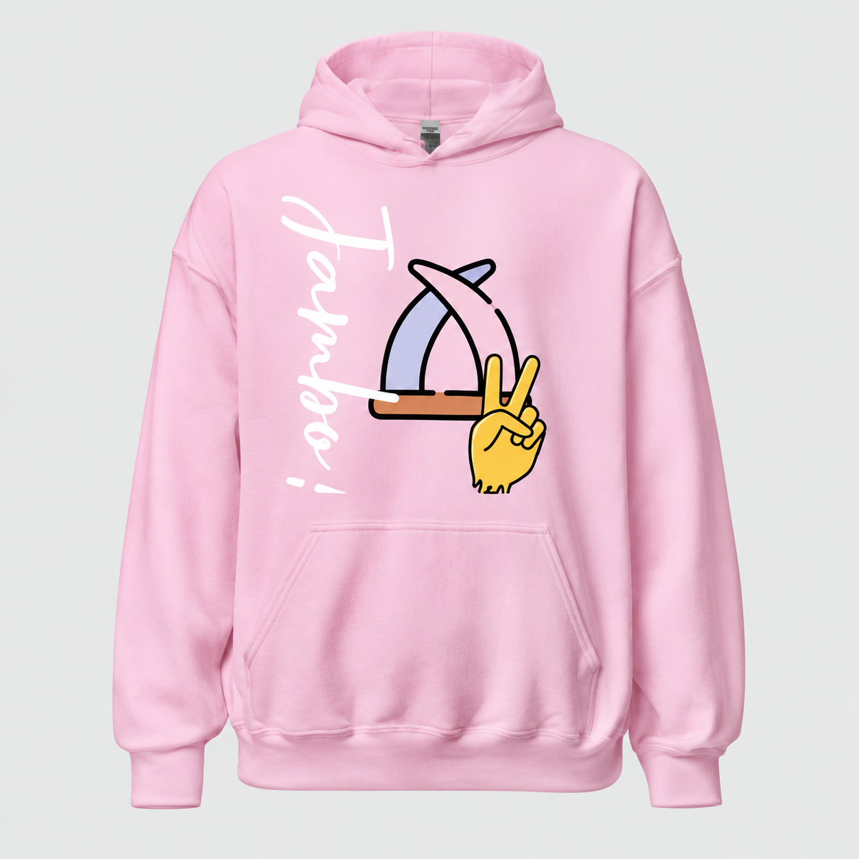 Jambo Pink Peace Graphic Hoodie product image